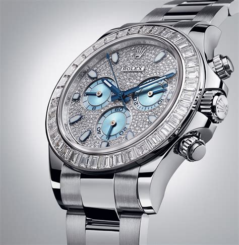 introducing the rolex daytona platinum with diamond bezel and dial|rolex daytona baguette diamond bezel.